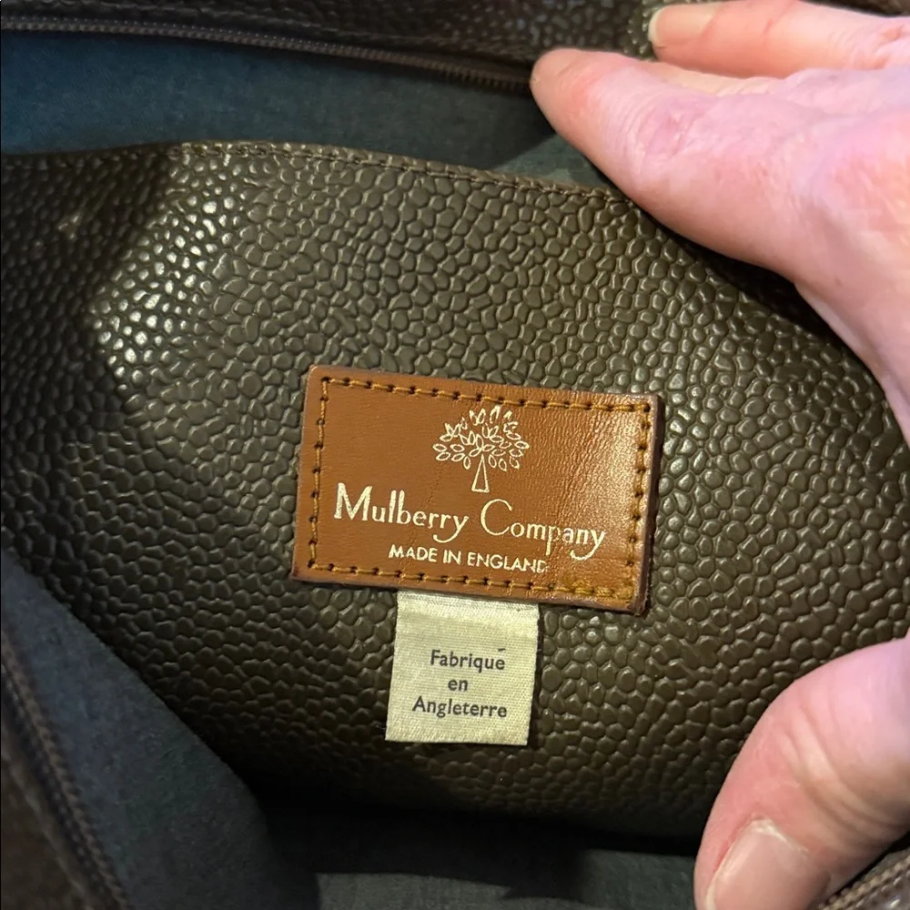 Mulberry Company Classic Pebble Weekend Bag Tote Large (TD)